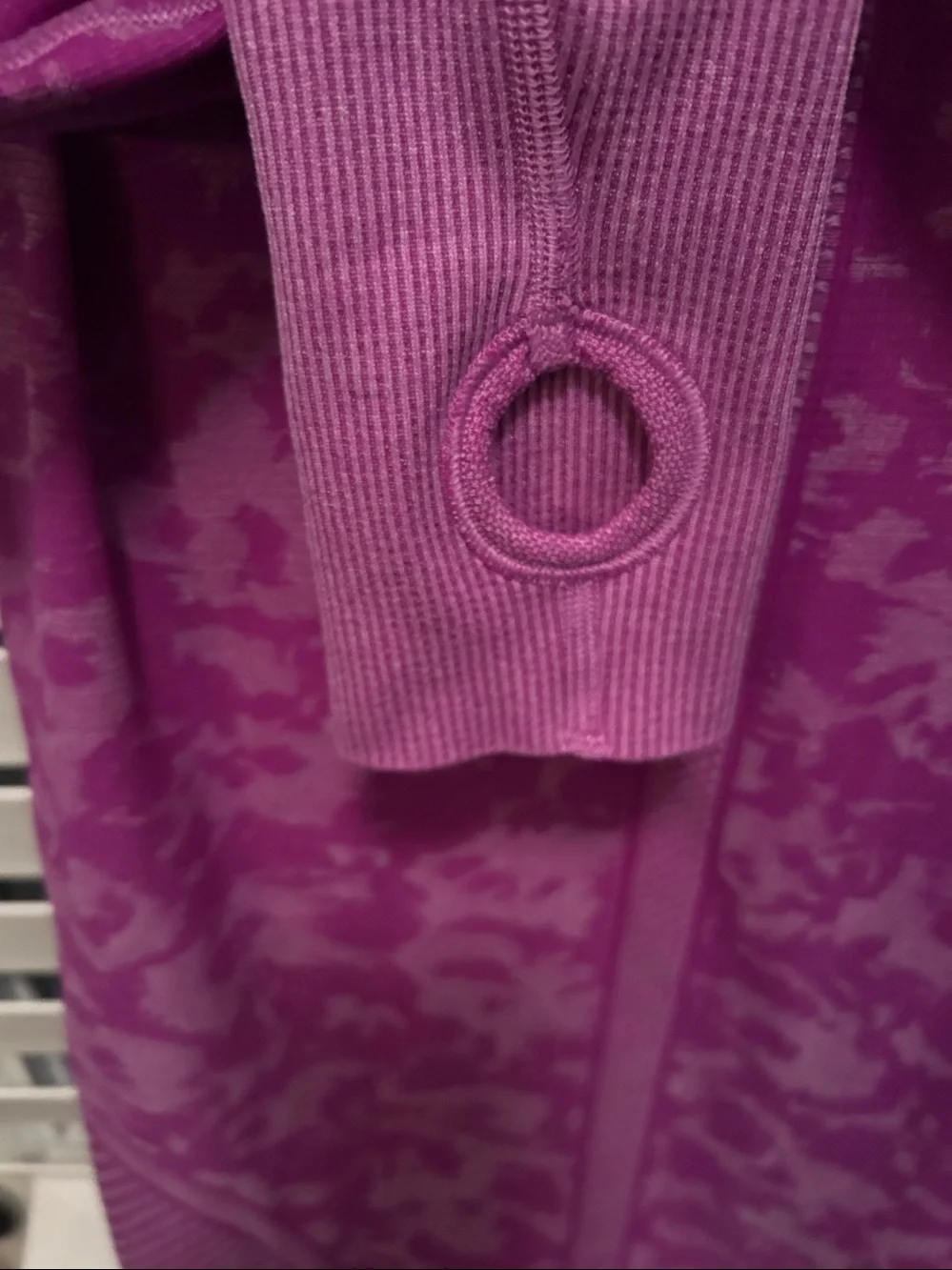 Lululemon Long Sleeve Seamless Knit Top in Magenta